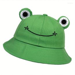 Berets Summer Fishman Hats Frog Hat Female Autumn Versatile Internet Celebrity Sun Protection Bucket Cute Cartoon Personality