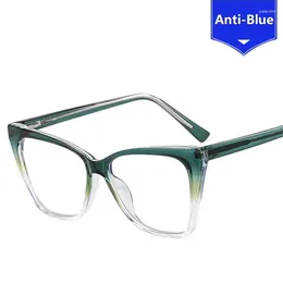 Sunglasses Frames Fashion Cateye Antiblue Spectacle Women Personalised Frame Design Retro Blue Blocking Eyewear Men Optical Eye Decoration