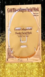 24K Gold Powder Bio Collagen Mask Albumen Crystal facial Mask Girl Woman Skin Care Gel face mask masks Facial Peels DHL6987824