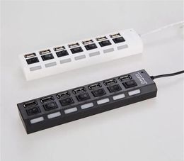 Multi USB Splitter 20 Use Hub Power Adapter 7 Port Multiple Expander with Switch for PCa51a37 a122994649