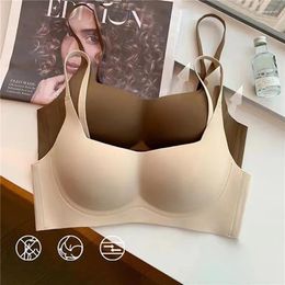 Yoga Outfit One Piece Sexy Bra Seamless Underwear With Thin Cups Gathered And No Steel Rings For Comfortable Breathable Tops Push Up