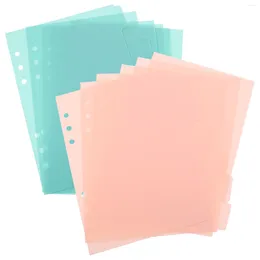 Sheets Colour Index Loose-leaf Core Separator Paper Books A5 Dividers Binder Tabs Manual Notepad Frosted Pp For