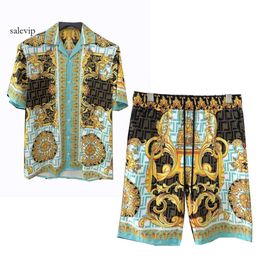 2024 Early Spring New Trendy Fashionable Young Men's Casual Beach Shirt and Shorts Set