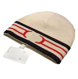 Mens Designer Beanie Hat Womens Couples Winter Caps For Women Luxury Brand Letters Stripe Cap Stretch Casquette Fashion Stripe Warm Knitted Hats -6