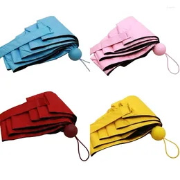 Umbrellas Mini Foldable Umbrella Pocket Size Small Durable For Rain And Sun Both Reinforced Frame