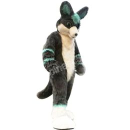 Performance Furry Husky Mascot Costumes high quality Cartoon Character Outfit Suit Carnival Adults Size Halloween Christmas Party Carnival Party