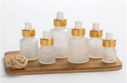 12 x 5ml 10ml 15ml 30ml 50ml 100ml Frost Glass Dropper Bottle Empty Cosmetic Packaging Container Vials Essential Oil Bottles 201015367479