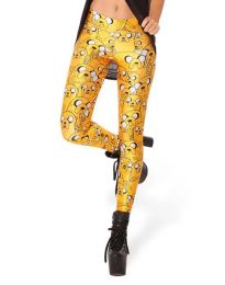 Leggings Summer Autumn Full Colour Women Galaxy Leggings Digital Cartoon Adventure time print Leggings pants Leggings GL10