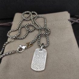 Dy designer necklace heart jewelry plated silver gold necklaces women chain letter pendant diamond men jewelry charm necklace classic father gift zh139 G4