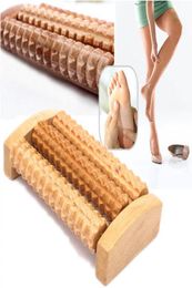 1PCS High quality Wooden Foot Massage Roller Massage Feet Plantar Fasciitis Roller Reflexology C181228018337225
