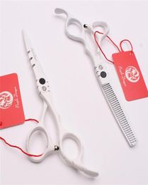 Z1010 6quot Japan Purple Dragon White Professional Human Hair Scissors Barber039s Hairdressing Scissors Cutting Thinning Shea371575489206