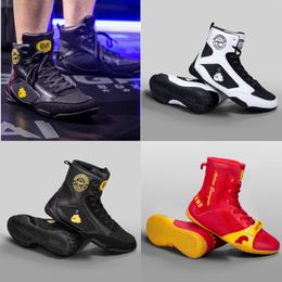 Womens Mens Professional Boxing Shoes Wrestling Shoes Youth Fighting Trainers Gai