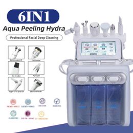 6 In 1 Dermabrasion Machine Water Oxygen Jet Peel Hydra Skin Scrubber Facial Beauty Deep Cleansing Rf Face Lifting Cold Hammer521