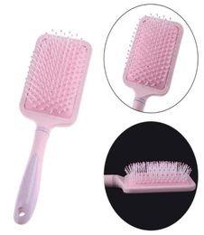 12pcslot Hair Comb Healthy Detangling Massage Brush Hairbrush Comb WetDry Scalp Plastic Airbag Combs Wheat Straw Plastic comb Fr9635907