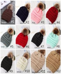 High Quality Pompom Beanie hats Wool Tie Ba Knitted Customized Logo Caps Fashion Girls women Winter Warm Hat Weave Hat Bonnet 128782938