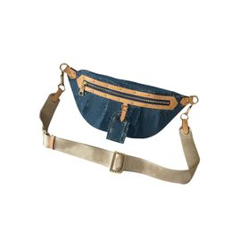 Denim Canvas Blue High Rise Bumbag Designer Waist Bags Women Waistpacks Fashion Bum Bag Luxury Fannypack Shoulder Bag Woman Crossbody Purses Casual Chest Packs