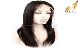 Full Lace Wig Brazilian Hair Human Hair Wigs with Combs and Stretch Natural Color Silky Straight Medium Cap Bellahair6962311