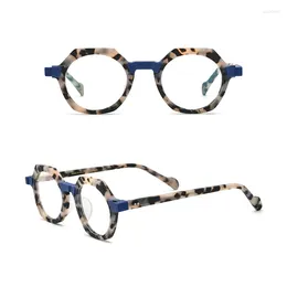 Sunglasses Frames Belight Optical Women Men Irregular Shape Acetate Vintage Retro Design Spectacle Frame Eyeglasses Precription Lens 19234