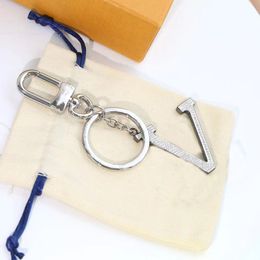 Fashion Brand Keychain Letter Designer Keychains Metal Keychain Womens Bag Charm Pendant 9 styles2369