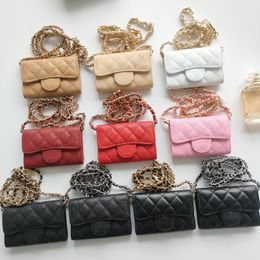 Titulares de cartão de corrente dupe designer de luxo mini bolsa feminina com caixa de presente entrega rápida carteiras de moda 8937