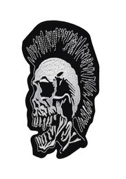 Music Punk Skull Sewing Notions Music Rock Embroidery Patches For Clothing Shirts Jacket Iron On Patch7320815