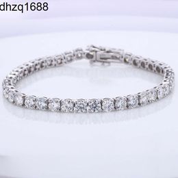 Ready to Ship 2024 Hot Sale Diamond Jewelry Customize 14k 10k Solid Gold 925 Silver Moissanite Tennis Bracelet