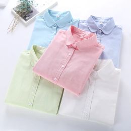 Shirt Women Blouse 2023 New Casual BRAND Long Sleeved Cotton Oxford White Shirt Woman Office Shirts Excellent Quality Blusas Lady