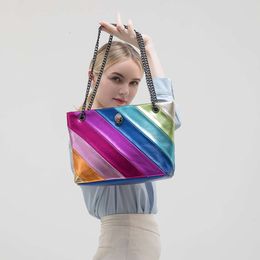 Designer luxury bags Bm9332 Large Ladies Tote Bag Shoulder Colourfully Crystal Long Strap Leather Satin Retro Party