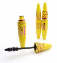 New Women039s brand Fashion Yellow Leopard Black rimel Mascara Waterproof Eyelashes maquiagem maquillage de marque1845730