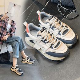 Soled and Dad Couple Gump Casual Forrest Thick Versatile Height Increasing Sports 2024 Autumn/winter Waffle Shoes 195 432