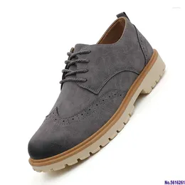 Dress Shoes Men Tooling Casual Leather Footwear Man Comfortable Oxfords