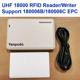 Yanpodo 860Mhz960Mhz USB UHF RFID Reader writer 6C keyboard copier cloner EPC GEN2 10cm1m rfid reader Android free SDK 240227