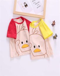 Sommer Kinder Jungen T-Shirts Kinder Kleidung Kurzarm T-Shirt Niedliche Cartoon Baumwolle Patchwork Tops T-Shirts Kleinkind Baby T-Shirt 2107135019234