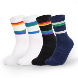 Men's Socks 2 Pairs/lot Cotton Terry Tennis For Men Women Sport Table Badminton Breathable High Unisex Sox
