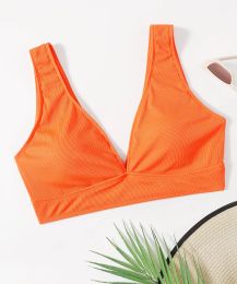 Swimwear Sexy Large Plus Size Bikini Top Women 2023 Solid Swimsuit Bra Swimwear Female Bathers Swimming Bathing Swim Suit Beachwear