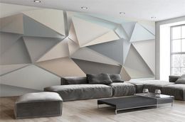 Custom Po Wall Paper 3D Modern TV Background Living Room Bedroom Abstract Art Wall Mural Geometric Wall Covering Wallpaper4634793