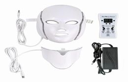 NEW Arrivals 7 Colour LED mask light Therapy face Beauty Machine LED Facial Neck Mask With Microcurrent led Skin Rejuvenation 4975143