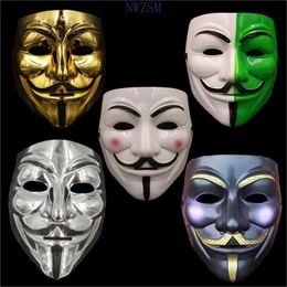 Designer Masks V for Vendetta Mask Halloween Horror Masks Party Maske Masquerade Cosplay Scary Masque Funny Terror Mascara Villain Joke Maska