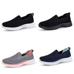 Spring New Comfortable Soft Sole One Step Step Step Fit for Women Shoes in Large Size Middle Age Strong running Shoes for Men Shoes GAI 004