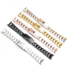 Accessories Band Rolex Fine-tuning Pull Teeth Strap Watch Belt Steel Solid Submariner Water Ghost Bracelet for 20 21MM299p