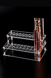 Transparent Clear Acrylic 41Hole Lipstick Lip Gloss Nail Polish Cosmetics Makeup Organizer Box Case Display Holder Rack Stand31966880647