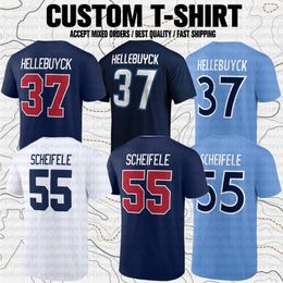 Connor Hellebuyck Mark Scheifele Kyle Connor Nikolaj Ehlers USA Hockey Sports Club Fans Branded Short Sleeve T-Shirt Tees