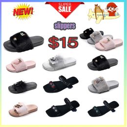 Designer Casual slippers summer sliders men women rainbow slides sandals pink blue grey memory sandals soft thick cushion cloud indoor GAI