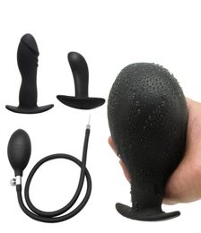 Inflatable Anal Plug Separate Pump Prostate Massager Silicone Butt Plug Anal Plug Anus Extender Sex Toys for Women Men Y2004229399769