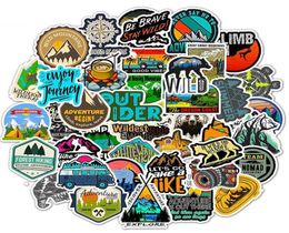 50pcsLot Outdoor Travel Adventure and Hiking Nature graffiti stickers for luggage Car bike skateboard DIY Waterproof sticker5331682