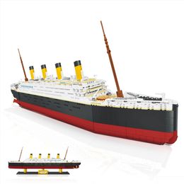 Model Building Kits Titanic Block 1860Pcs Mini Blocks Model Ship Kit Boat Diy Diamond Building Bricks Kid For Toy Sale Price Build Dup Dhj1H