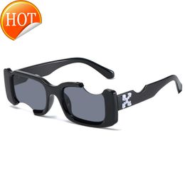 Sunglasses Frames Cross Mirror Export Snowflake Glasses Hollow Gap Personalised Small Box Street Shoot