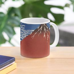 Mugs Red Fuji - Hokusai Coffee Mug Mixer Coffe Cups Porcelain