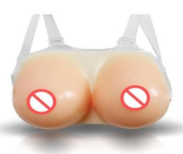 Breast Form One Pair Men039s Artificial Silicone Rubber Breast Fake Boobs For Flatchested Unisex Cosplay Cross Dresser204t5679236