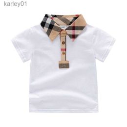 T-shirts Boys Polo Shirts Cotton Baby Tops Tees Summer Kids Children Clothes 2-6 Years 240306